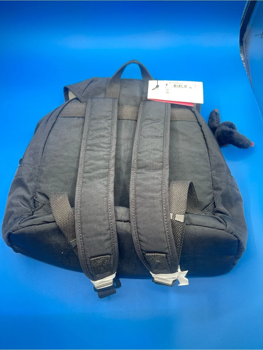 KIPLING Women's Black Fiona Backpack Kl9015 Black Tonal- Monkey Davina MSRP $114